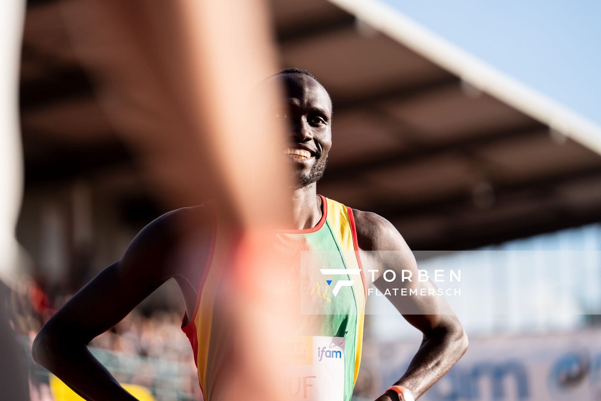 Cheikh Tidiane DIOUF (Senegal) am 28.05.2022 waehrend der World Athletics Continental Tour IFAM Oordegem in Oordegem